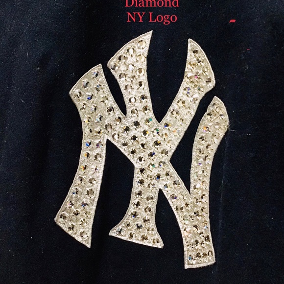 JH Design New York Yankees Varsity Jacket Diamond Stud Logo Size 6XL Rare - Picture 6 of 12